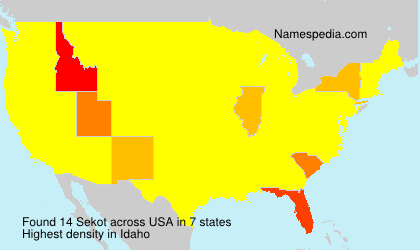 Surname Sekot in USA Surname Sekot in USA