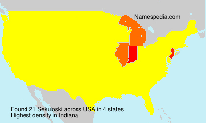 Surname Sekuloski in USA Surname Sekuloski in USA