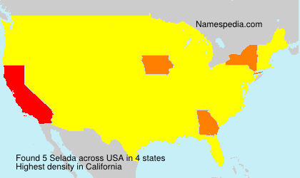 Surname Selada in USA Surname Selada in USA