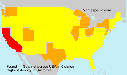 Surname Selamet in USA Surname Selamet in USA