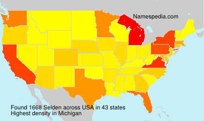 Surname Selden in USA Surname Selden in USA