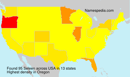 Surname Seleen in USA Surname Seleen in USA