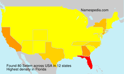 Surname Selem in USA Surname Selem in USA