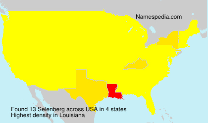 Surname Selenberg in USA Surname Selenberg in USA