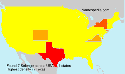 Surname Selenge in USA Surname Selenge in USA