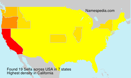 Surname Selfa in USA Surname Selfa in USA