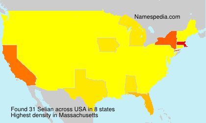 Surname Selian in USA Surname Selian in USA