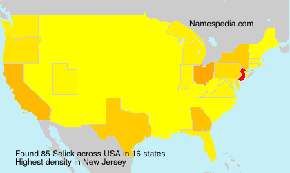 Surname Selick in USA Surname Selick in USA