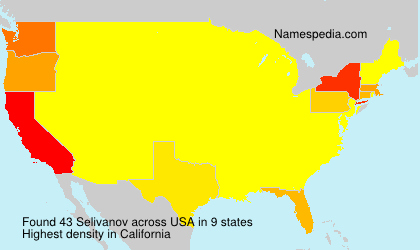 Surname Selivanov in USA Surname Selivanov in USA