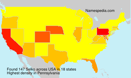 Surname Selko in USA Surname Selko in USA