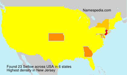 Surname Sellow in USA Surname Sellow in USA