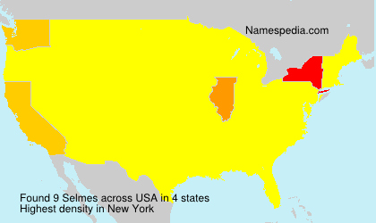 Surname Selmes in USA