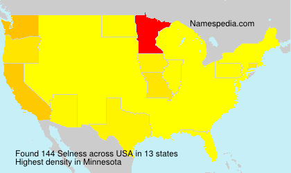 Surname Selness in USA Surname Selness in USA