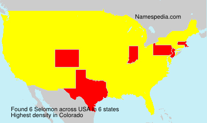 Surname Selomon in USA Surname Selomon in USA