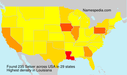 Surname Selser in USA Surname Selser in USA