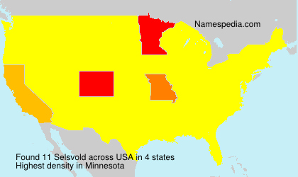 Surname Selsvold in USA Surname Selsvold in USA