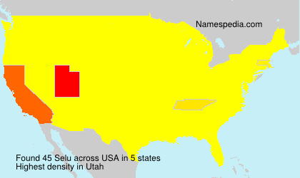 Surname Selu in USA Surname Selu in USA