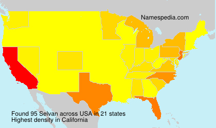 Surname Selvan in USA Surname Selvan in USA