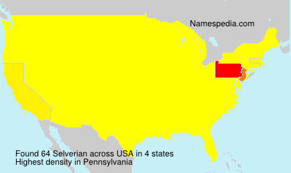 Surname Selverian in USA Surname Selverian in USA
