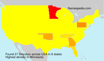 Surname Selyukov in USA Surname Selyukov in USA