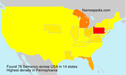 Surname Semanco in USA