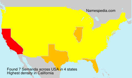 Surname Semanda in USA Surname Semanda in USA