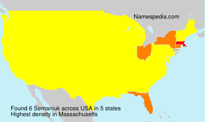 Surname Semaniuk in USA Surname Semaniuk in USA