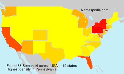 Surname Semanski in USA Surname Semanski in USA
