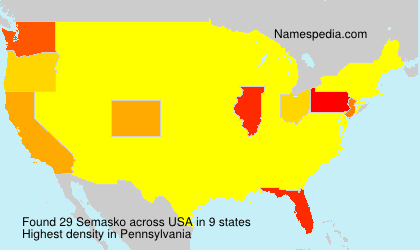 Surname Semasko in USA Surname Semasko in USA