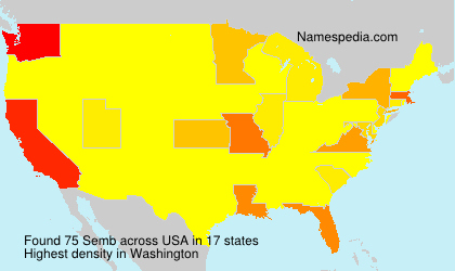 Surname Semb in USA Surname Semb in USA