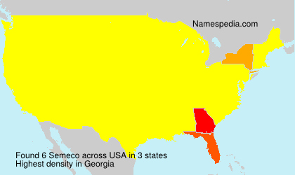 Surname Semeco in USA