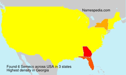 Surname Semeco in USA Surname Semeco in USA