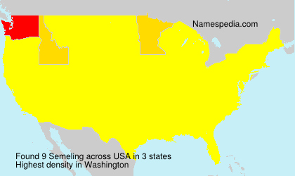 Surname Semeling in USA Surname Semeling in USA