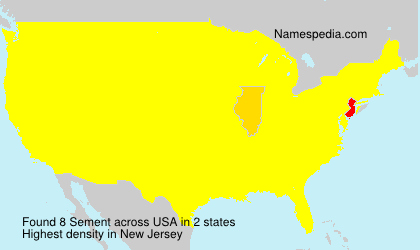Surname Sement in USA Surname Sement in USA