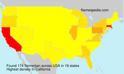 Surname Semerjian in USA Surname Semerjian in USA