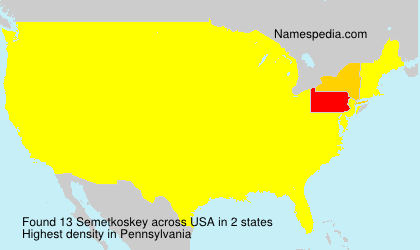 Surname Semetkoskey in USA Surname Semetkoskey in USA