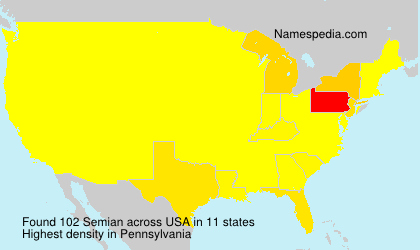 Surname Semian in USA Surname Semian in USA