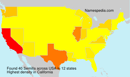 Surname Semilla in USA Surname Semilla in USA