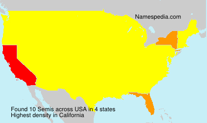 Surname Semis in USA Surname Semis in USA