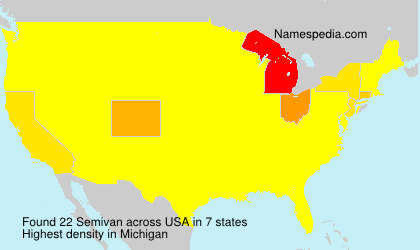Surname Semivan in USA Surname Semivan in USA