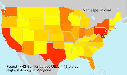Surname Semler in USA Surname Semler in USA