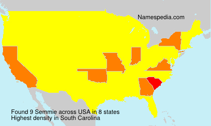 Surname Semmie in USA Surname Semmie in USA