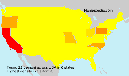 Surname Semoni in USA Surname Semoni in USA