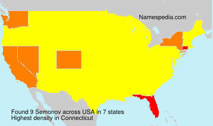 Surname Semonov in USA Surname Semonov in USA