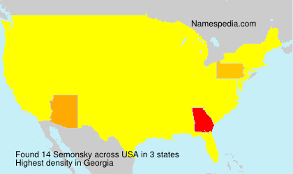 Surname Semonsky in USA Surname Semonsky in USA