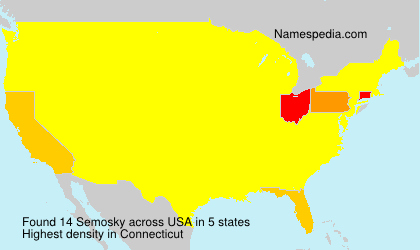 Surname Semosky in USA Surname Semosky in USA