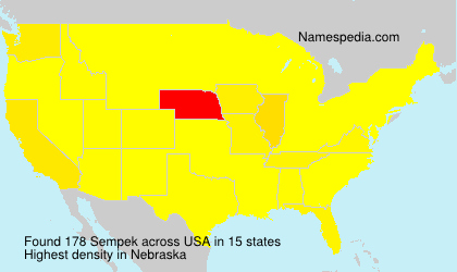 Surname Sempek in USA Surname Sempek in USA