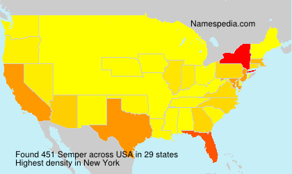 Surname Semper in USA Surname Semper in USA