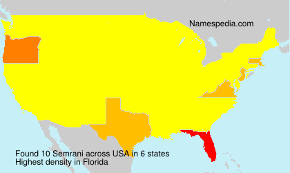 Surname Semrani in USA Surname Semrani in USA