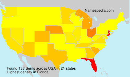 Surname Sems in USA Surname Sems in USA